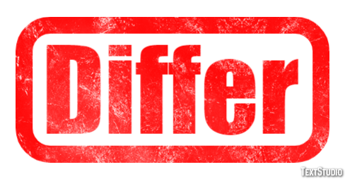 Differ Efeito de texto