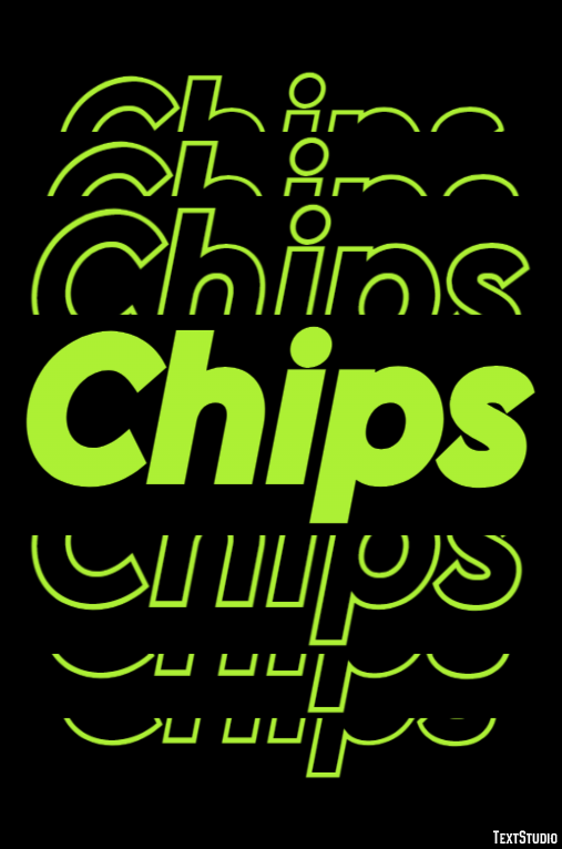 Chips Text Effect