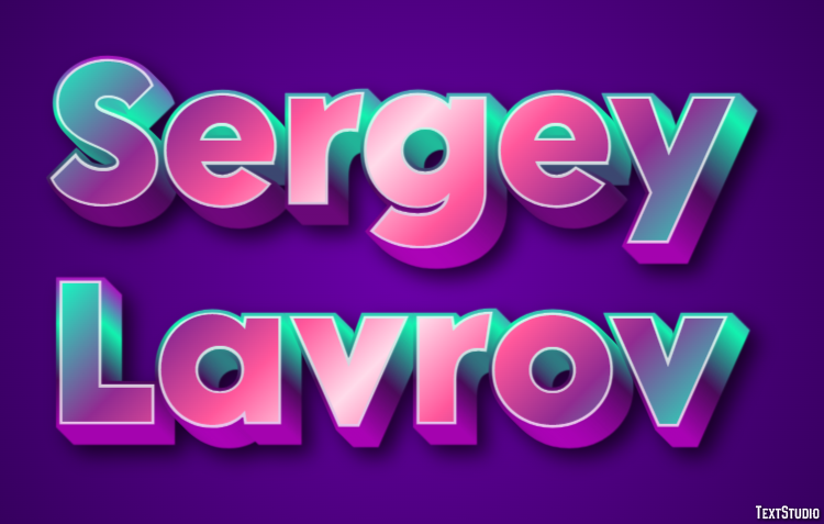 Sergey Lavrov テキスト効果
