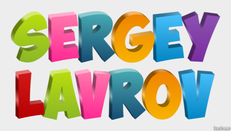 Sergey Lavrov Efeito do texto
