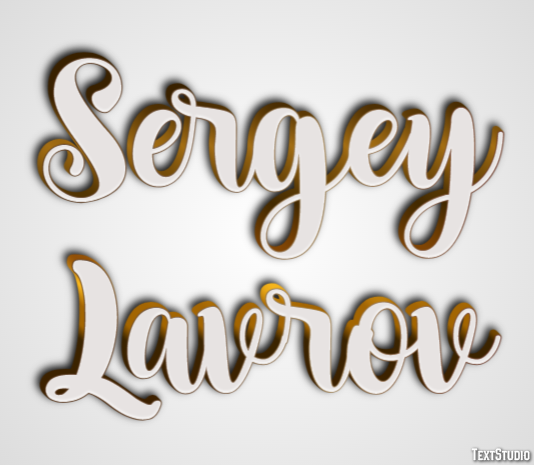 Sergey Lavrov Efecto de Texto