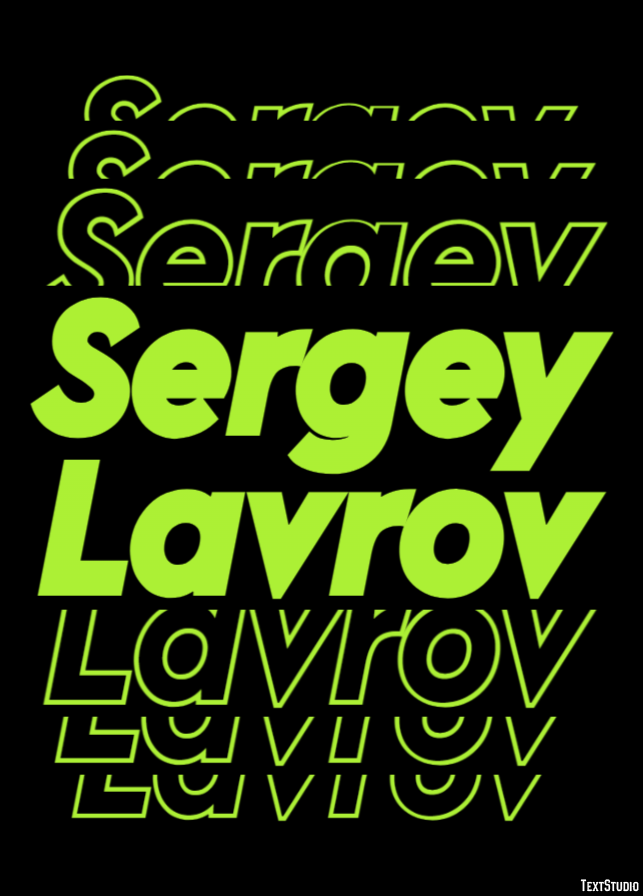 Sergey Lavrov Efeito do texto