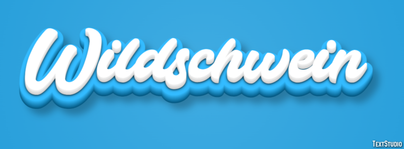 Wildschwein Tekst effect