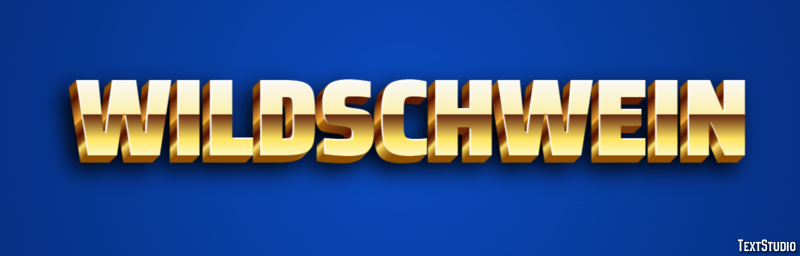 Wildschwein Texteffekt