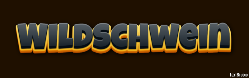 Wildschwein Tekst effect