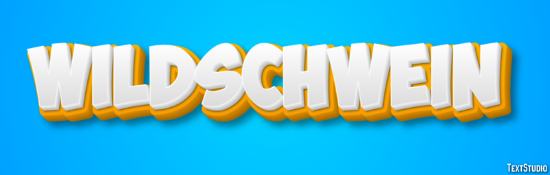 Wildschwein Texteffekt