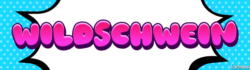 Wildschwein Texteffekt
