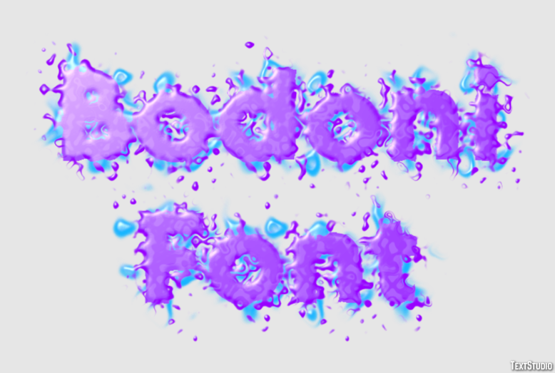 Bodoni Font Efecto de Texto