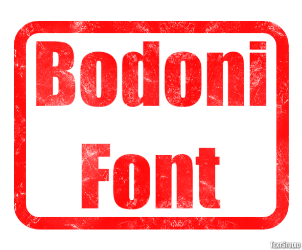 Bodoni Font Text Effect