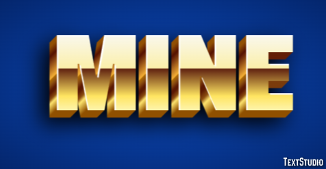 Mine Text effect