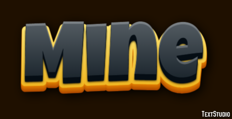 Mine Text Effect