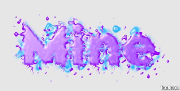 Mine Text effect