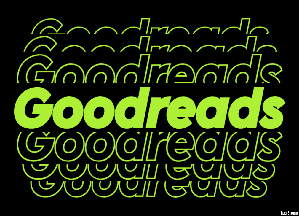 Goodreads Text Effect