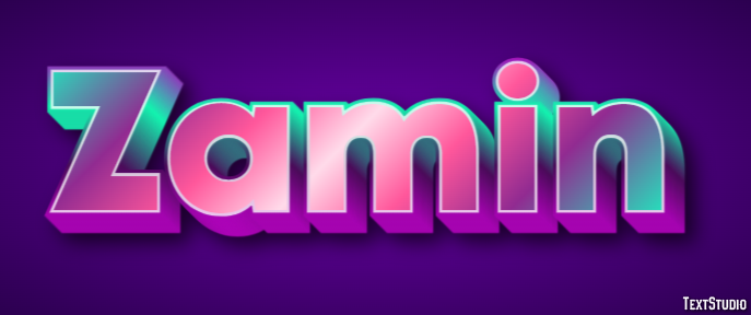 Zamin Text Effect