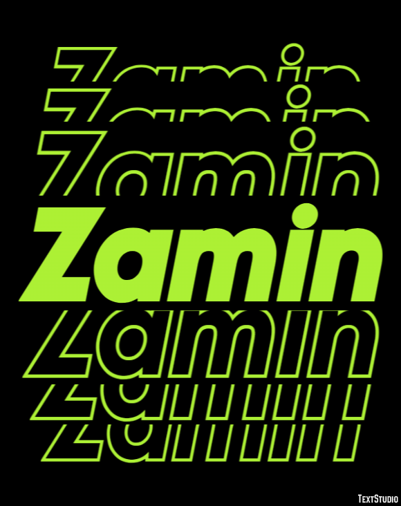 Zamin Text Effect