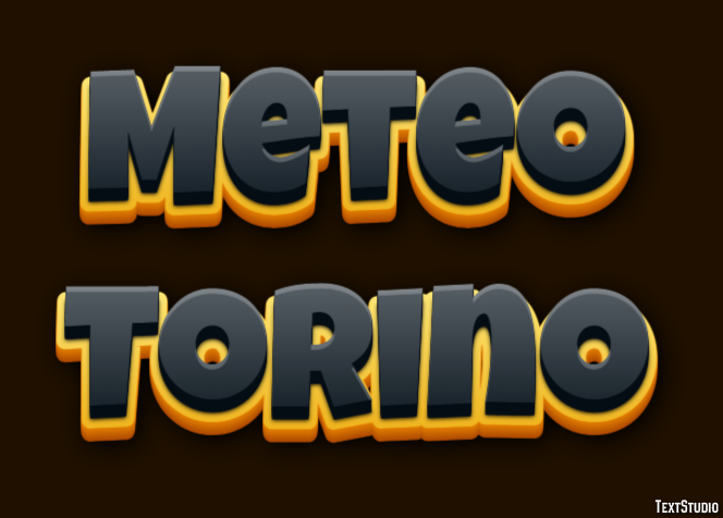 Meteo Torino Efeito de texto