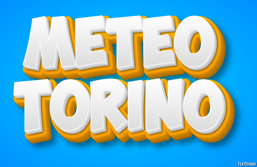 Meteo Torino Efeito de texto