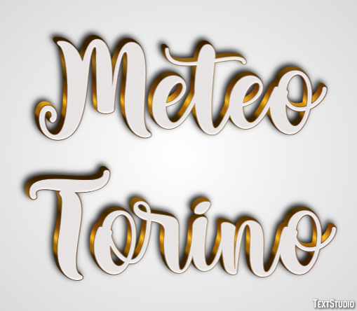 Meteo Torino Efeito de texto