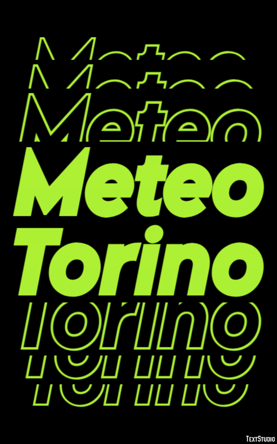 Meteo Torino Texteffekt