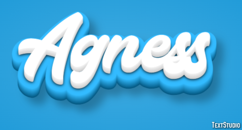 Agness Efecto de texto