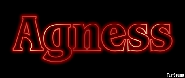Agness Efecto de texto