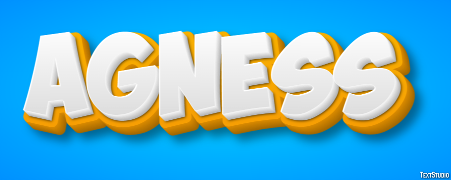Agness Efecto de texto
