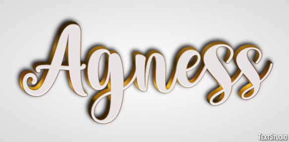 Agness Efecto de texto