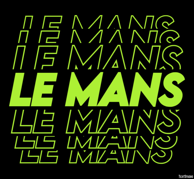 Le Mans Эффект текста