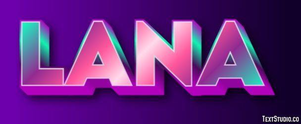 Lana Texteffekt