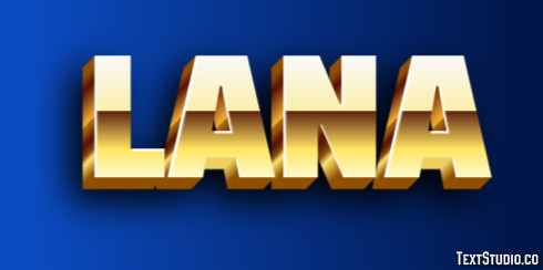 Lana Efekt tekstowy