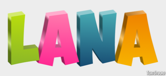 Lana Texteffekt