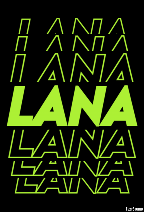 Lana Efekt tekstowy