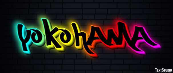 Yokohama Efecto de Texto