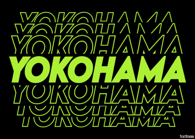 Yokohama Efecto de Texto