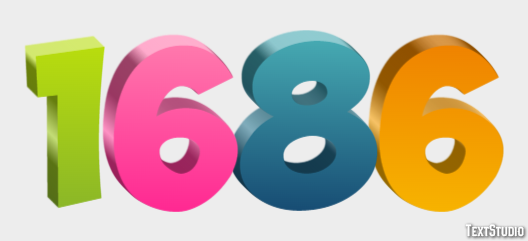 1686 Texteffekt