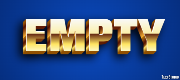 Empty Text Effect