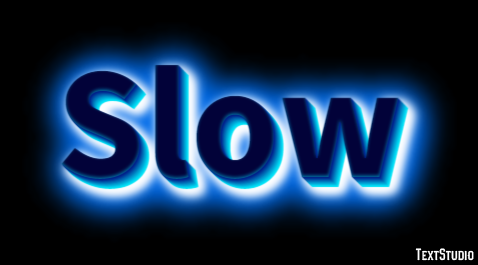 Slow Efekt tekstowy