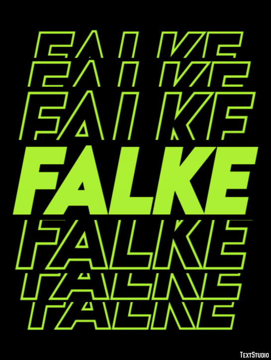 Falke テキスト効果