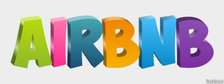 Airbnb Text Effect