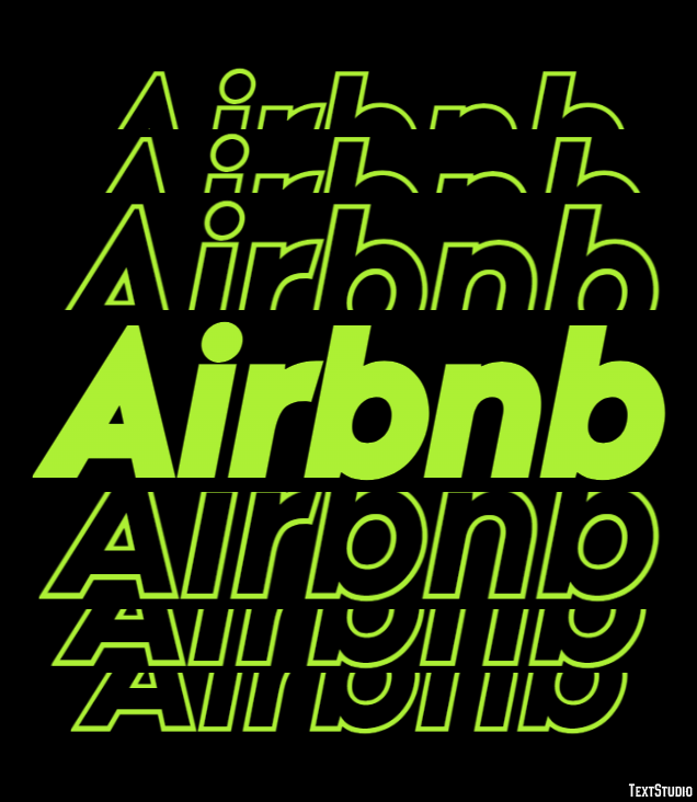 Airbnb Text Effect