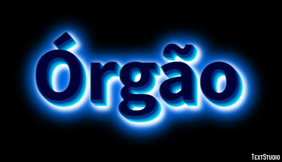 Órgão Efeito de texto