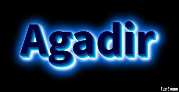 Agadir Text Effect