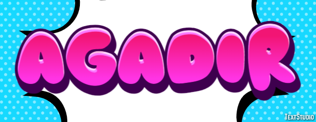 Agadir Text effect