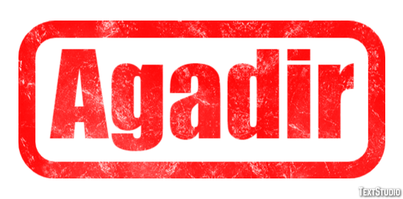 Agadir Tekst Effect