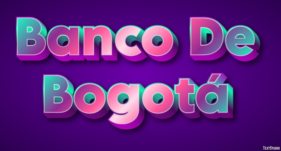Banco De Bogotá Texteffekt