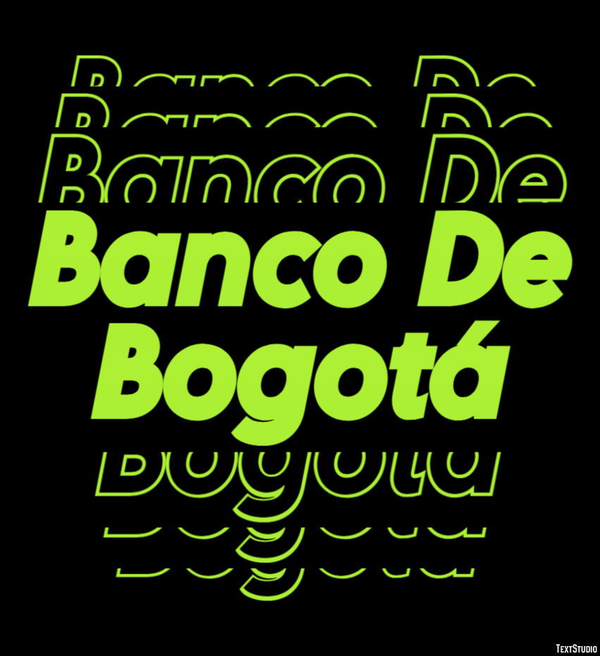 Banco De Bogotá Texteffekt