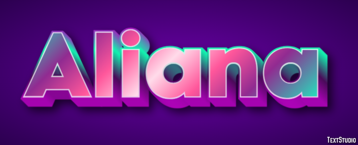 Aliana Text Effect