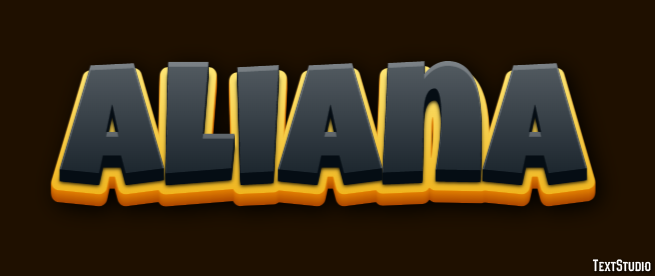 Aliana Text effect