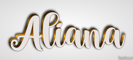 Aliana Text Effect