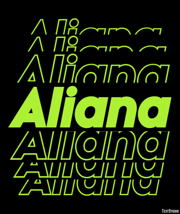 Aliana Text Effect